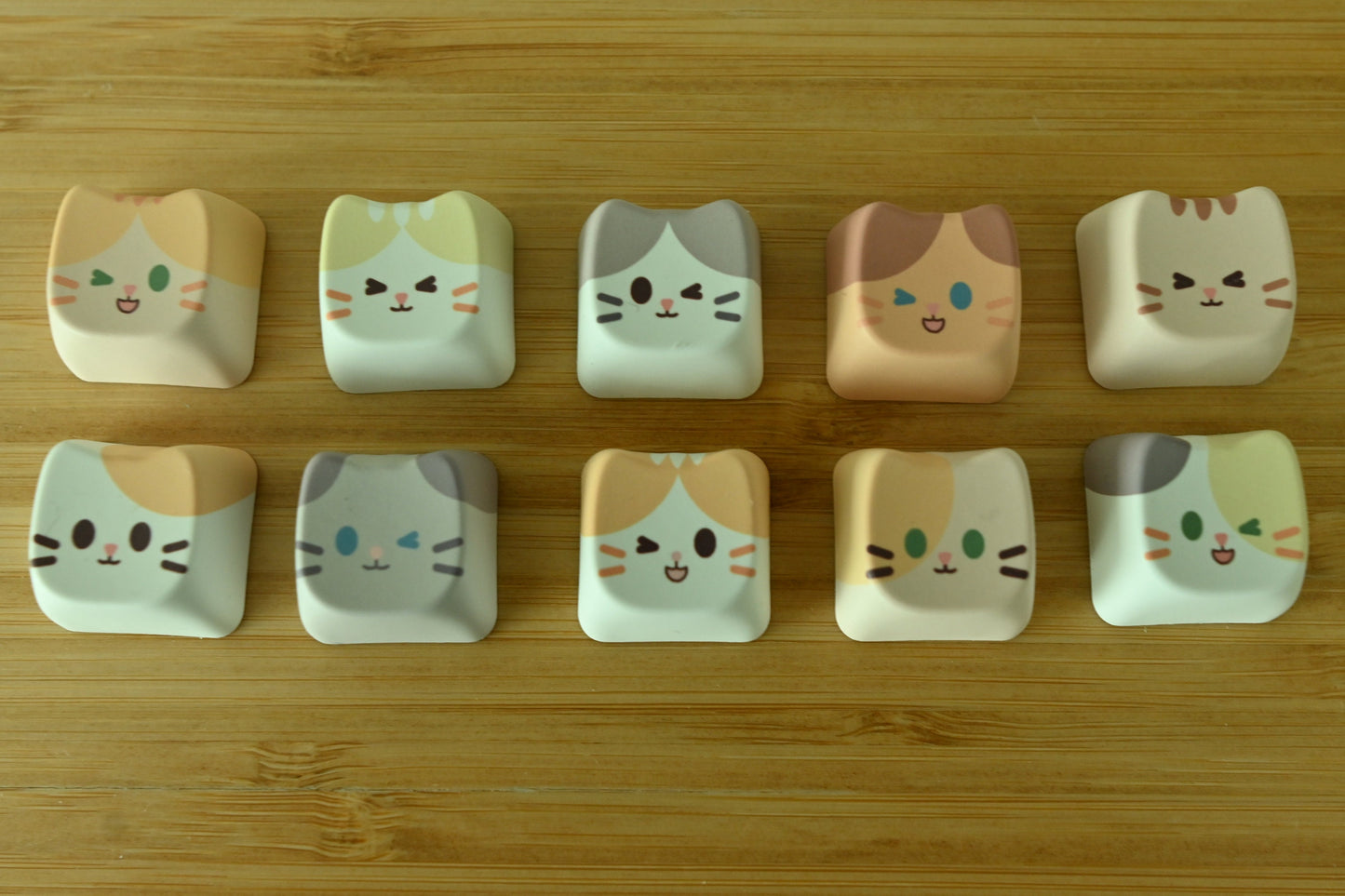 Cute Cat Head Keycaps
