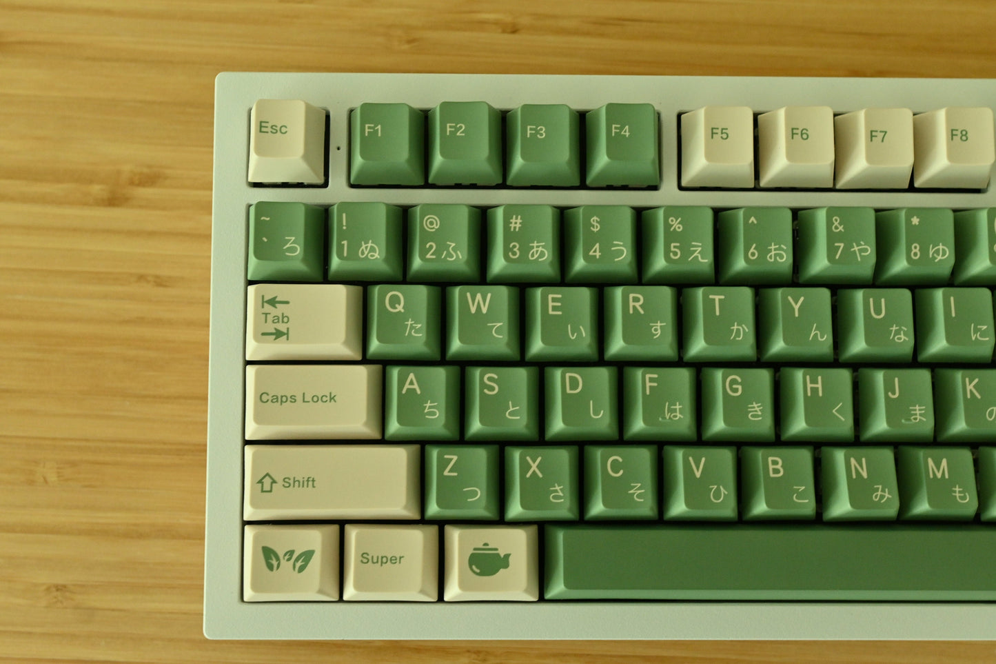 Matcha Japanese Green Tea Cafe Theme Keycap Set or Numpad