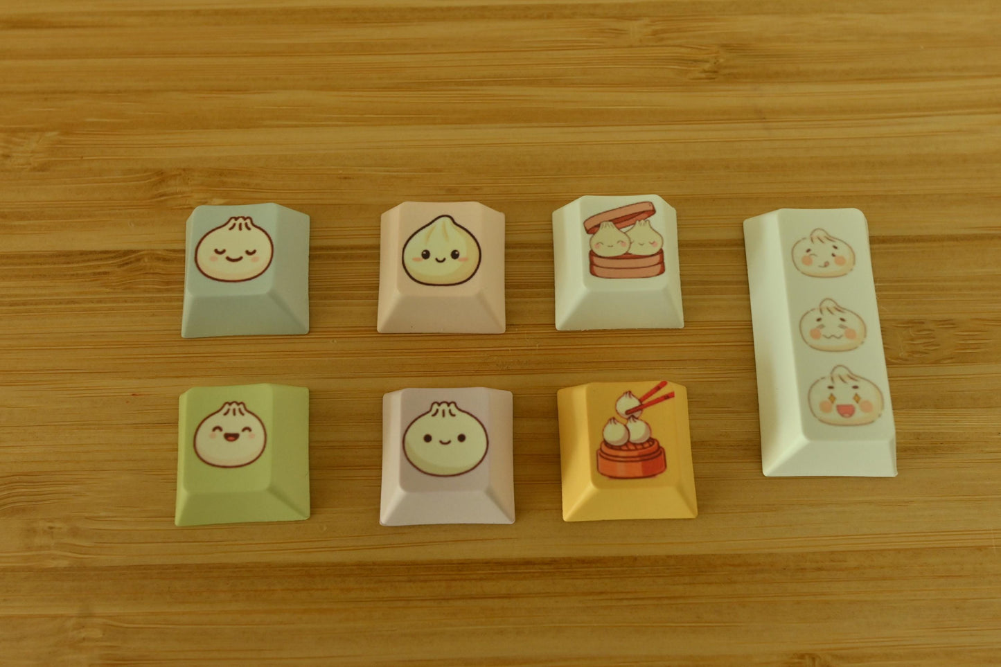 Cute Bao Dumpling Chinese Food Theme Keycaps