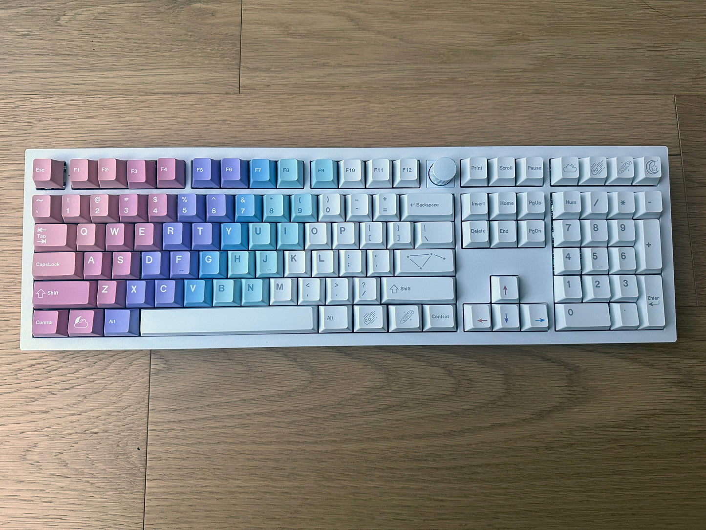 Galaxy Universe Gradient Theme Keycaps Set