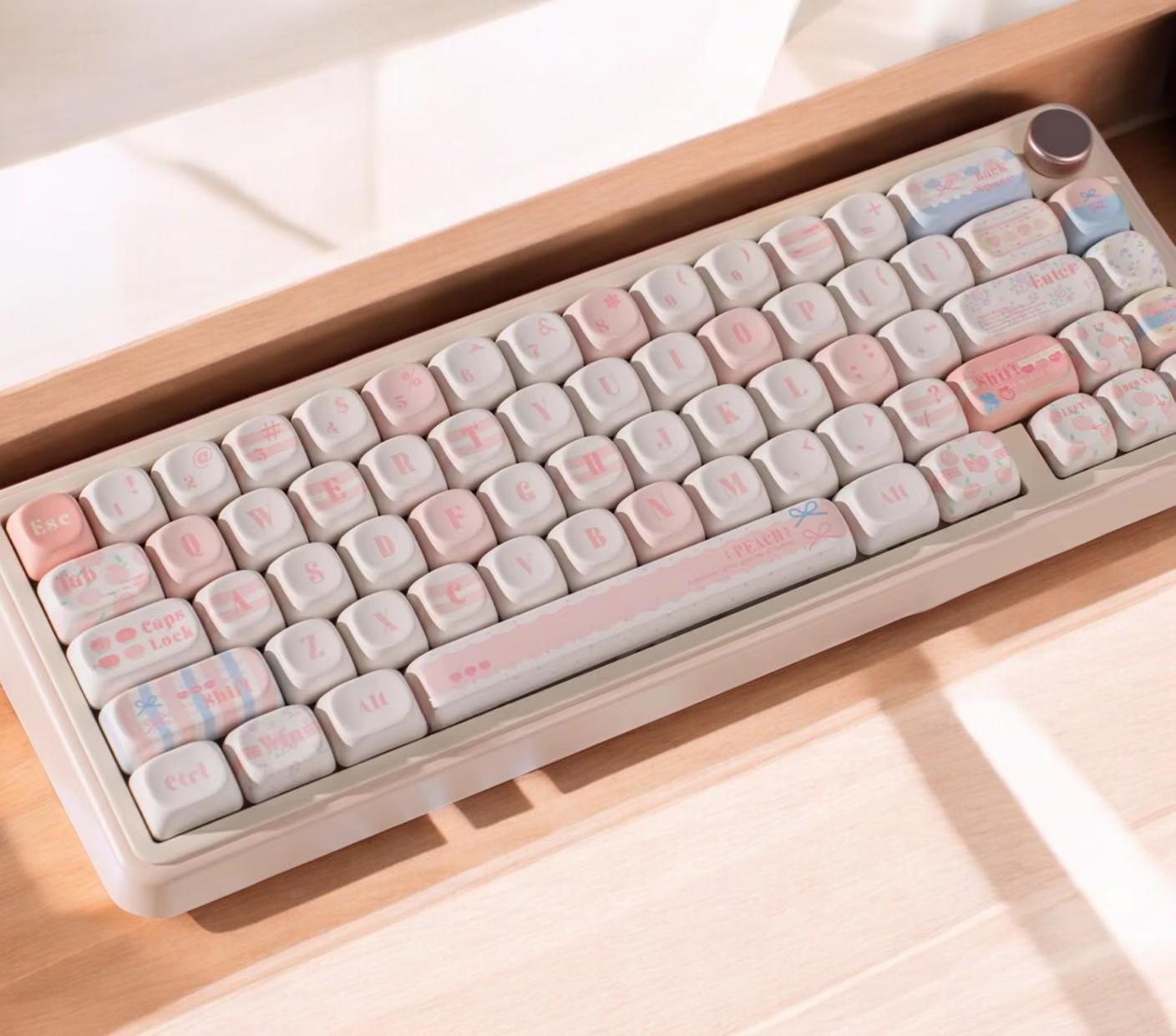 Peach Bubbles Keycap Set