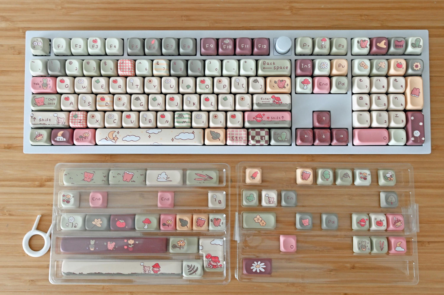 Cute Mushroom Forest Theme Keycap Set