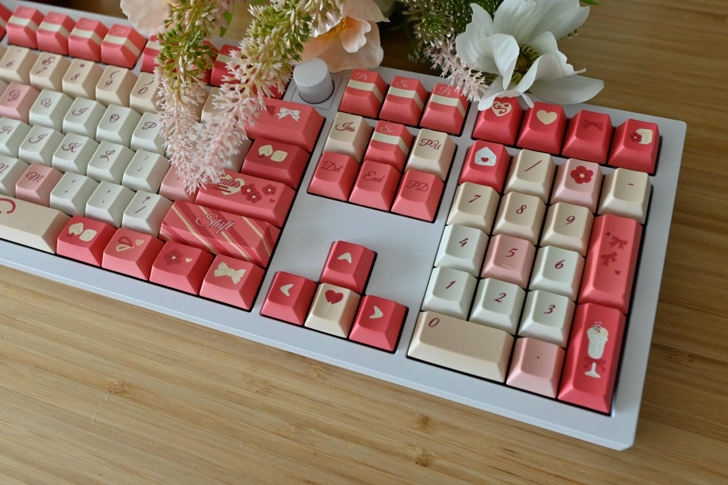 Valentines Love Heart Theme Keycap Set