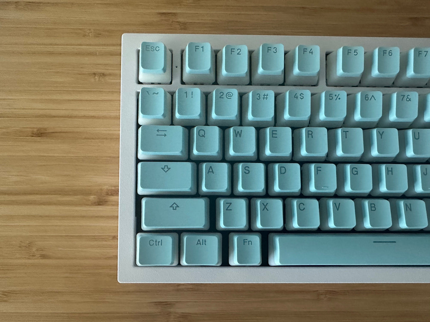 Backlit Translucent Blue Pudding Keycap Set