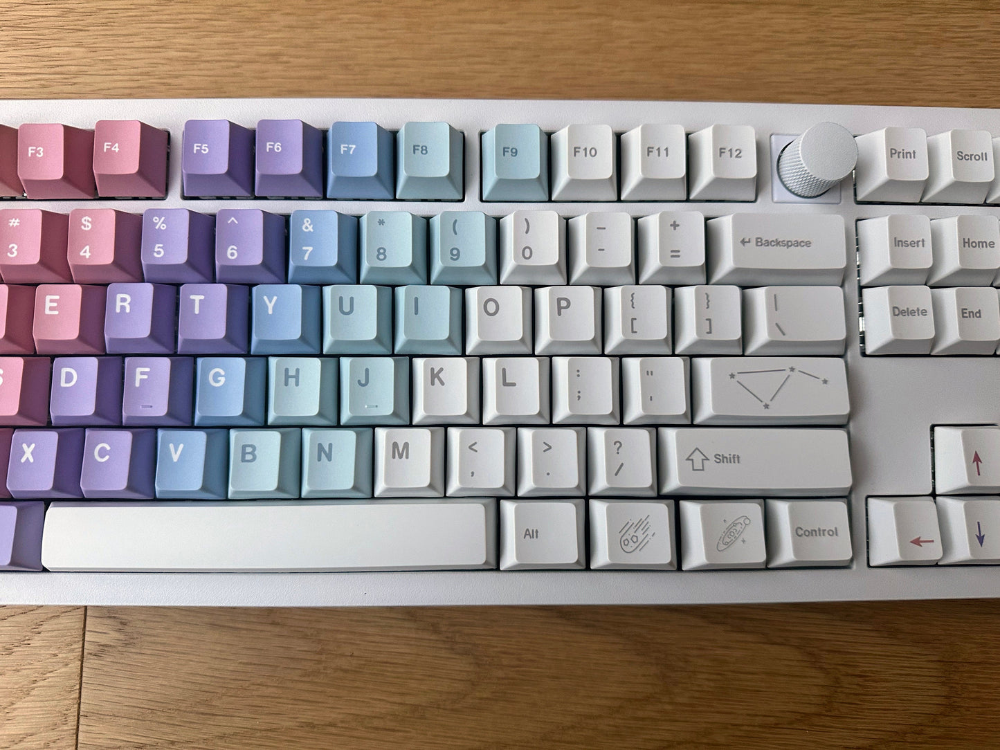 Galaxy Universe Gradient Theme Keycaps Set