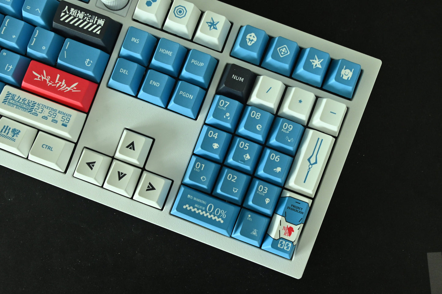 Eva Unit 00 Mecha Robot Japanese Anime Theme Keycap Set