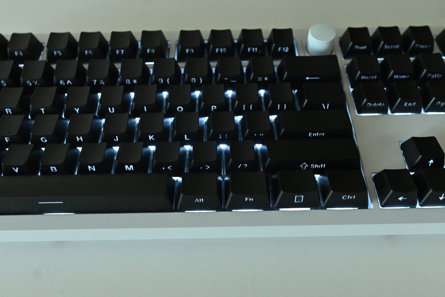 Black Backlit Side Print Keycap Set