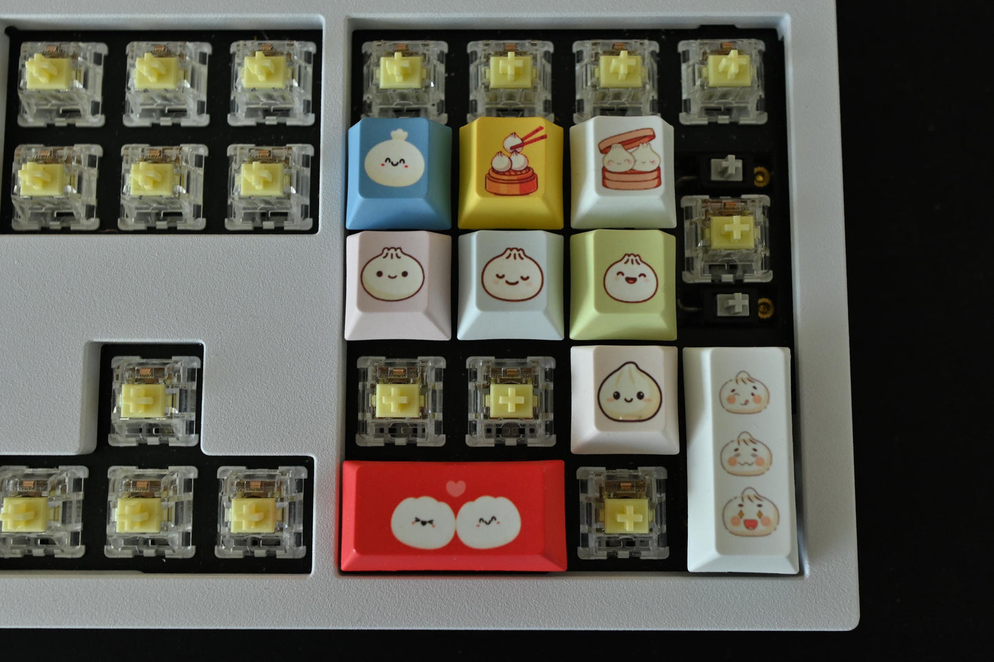 Cute Bao Dumpling Chinese Food Theme Keycaps