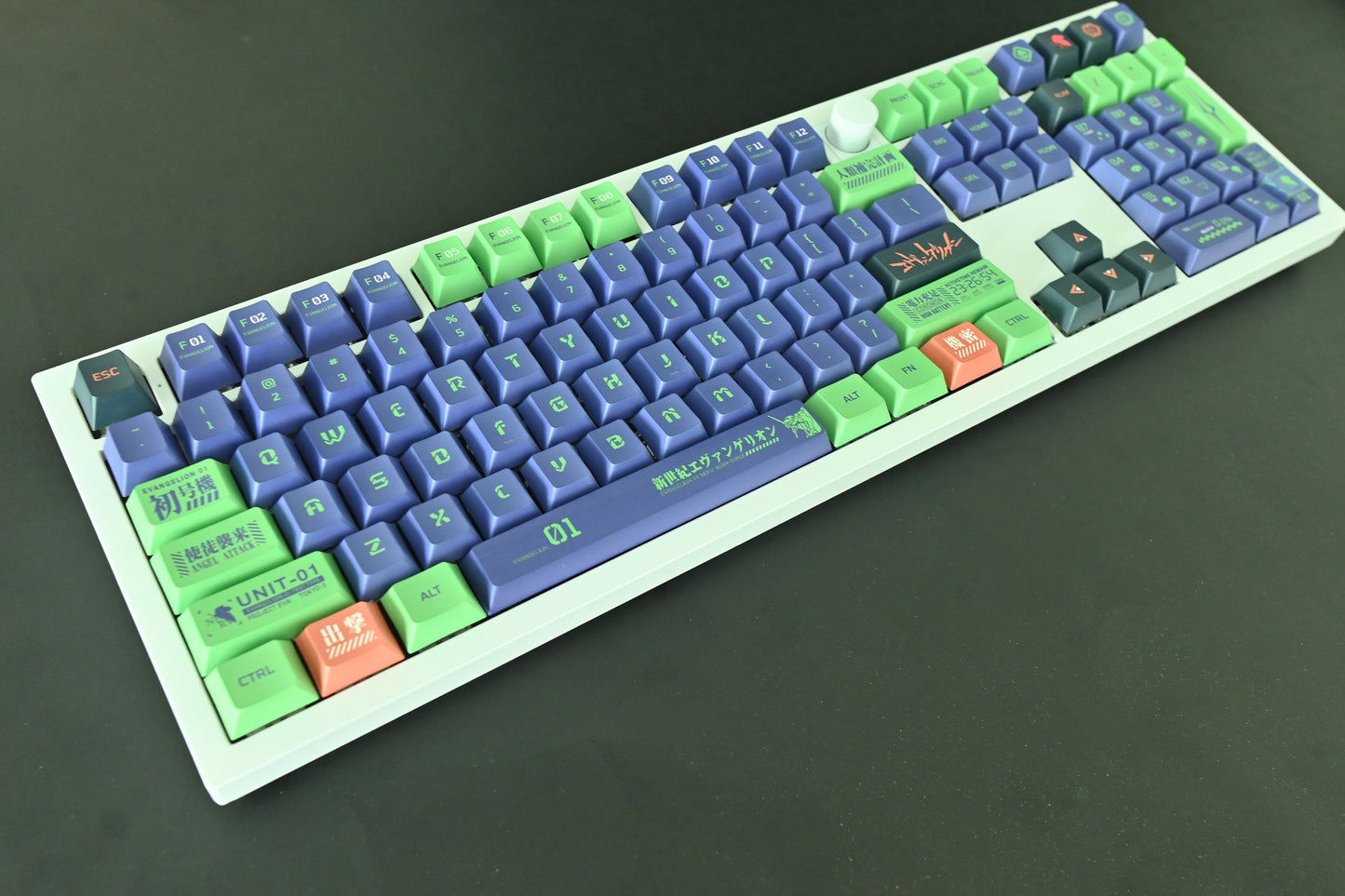 Eva Unit 01 Mecha Robot Japanese Anime Theme Keycap Set