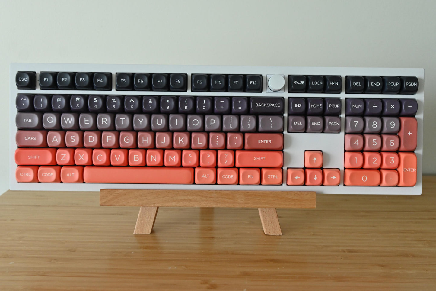 Orange Black Gradient Autumn Sunset Theme Keycap Set