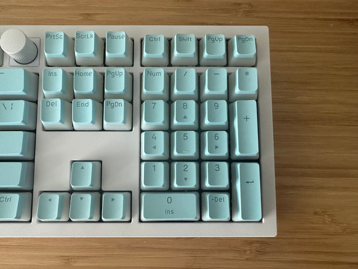 Backlit Translucent Blue Pudding Keycap Set