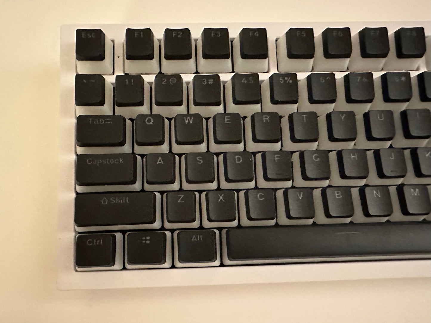 Backlit Translucent Black Pudding Theme Keycap Set