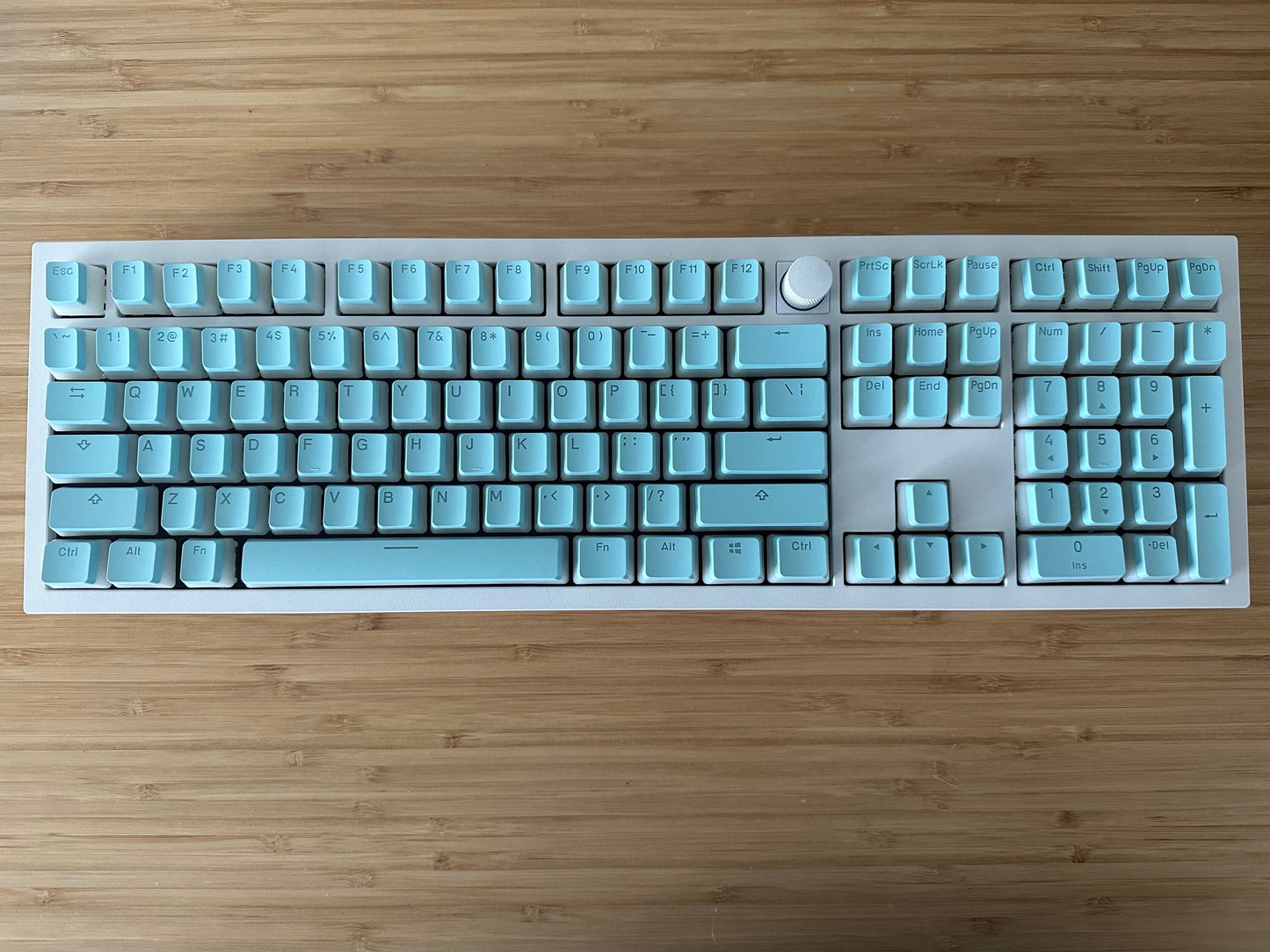 Backlit Translucent Blue Pudding Keycap Set