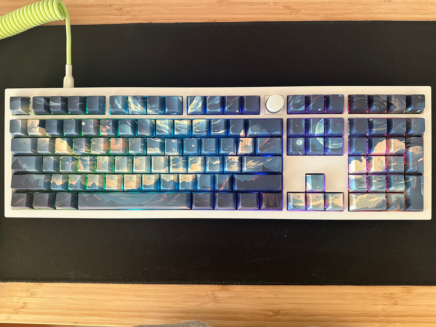 Backlit Space Night Sky Universe Theme Keycap Set