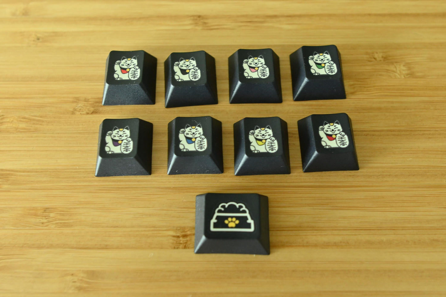 Cute Cartoon Cat Theme Keycap Set