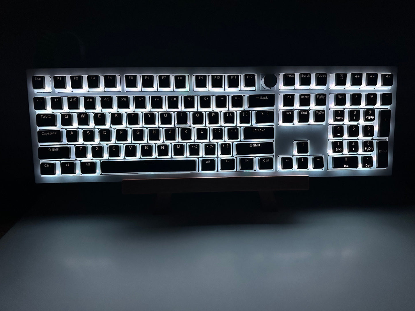 Backlit Translucent Black Pudding Theme Keycap Set
