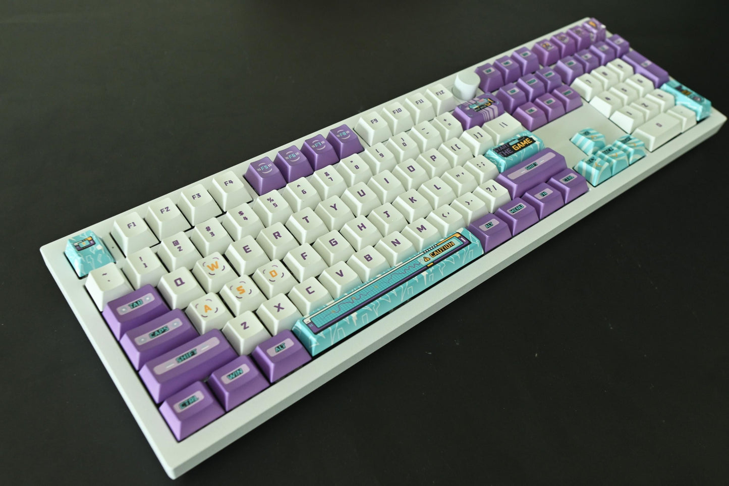 Purple Retro Arcade Game Keycap Set
