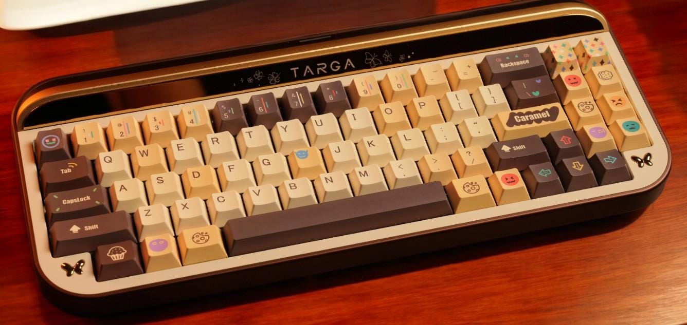 Cute Caramel Chocolate Dessert Keycap Set