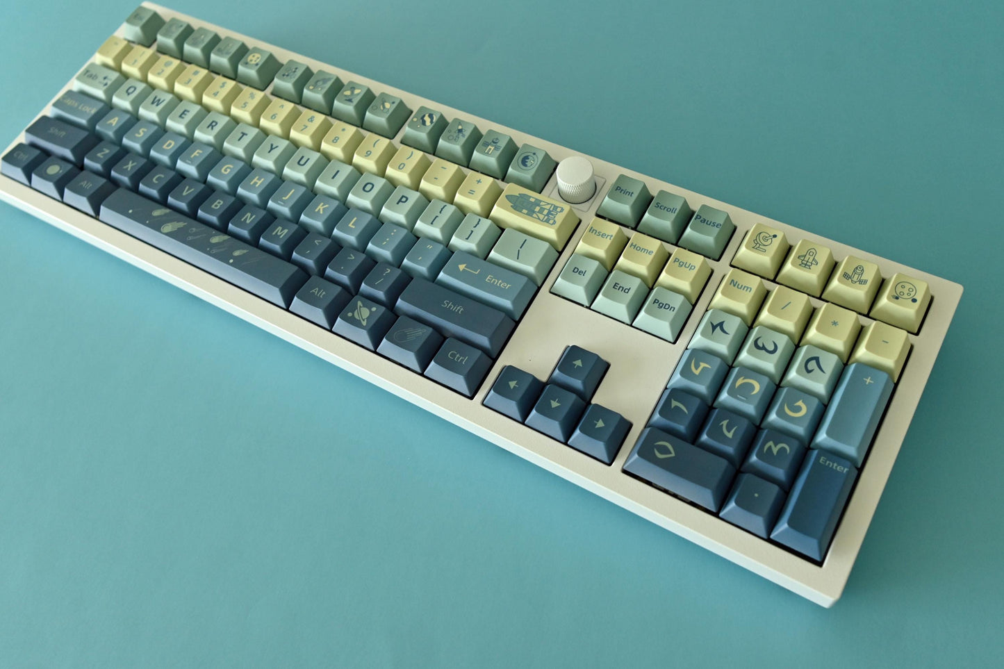 Cartoon Galaxy Gradient Keycap Set