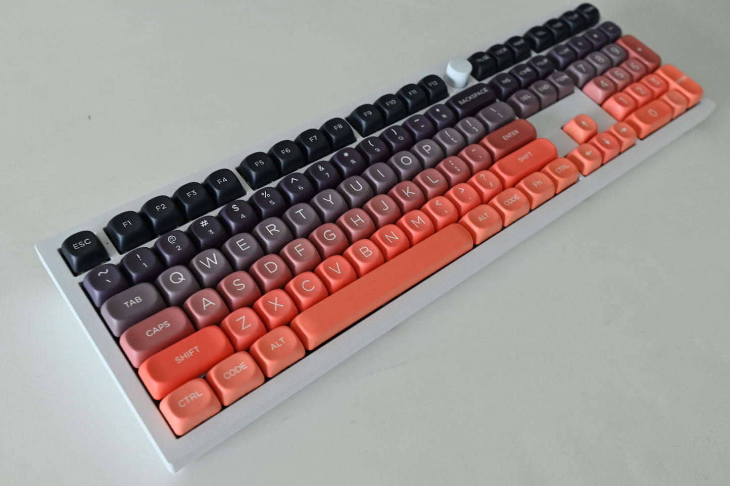 Orange Black Gradient Autumn Sunset Theme Keycap Set