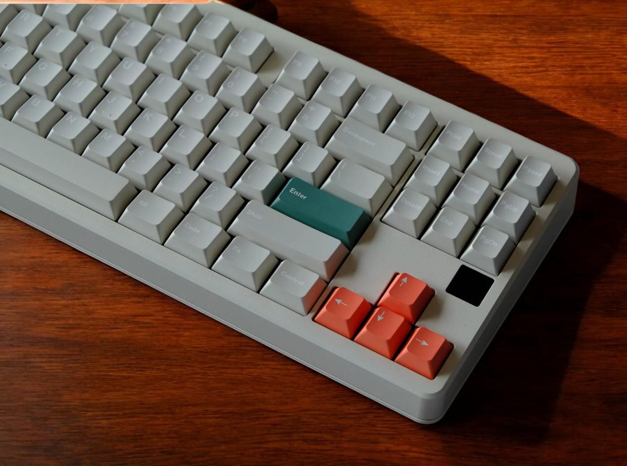 White Marble Stone Theme Keycap Set