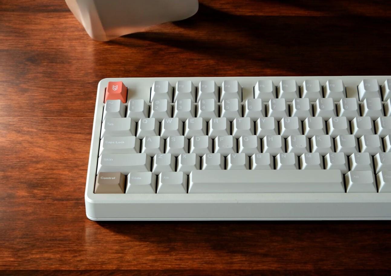 White Marble Stone Theme Keycap Set
