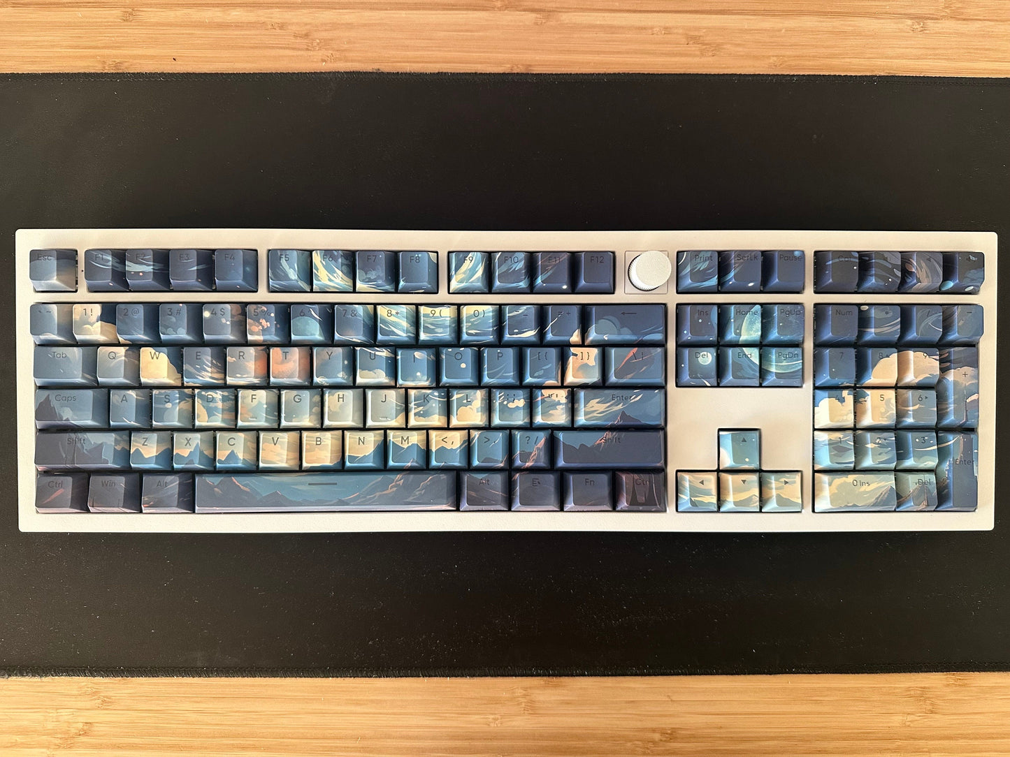 Backlit Space Night Sky Universe Theme Keycap Set