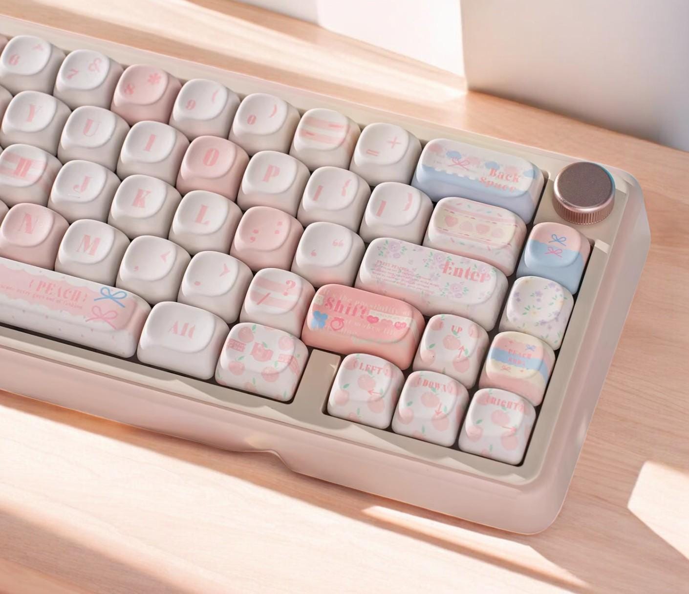 Peach Bubbles Keycap Set
