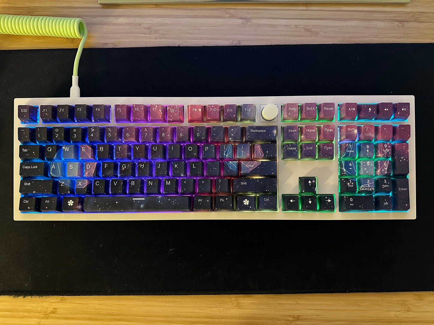 Starry Dark Night Sky Dream Keycap Set