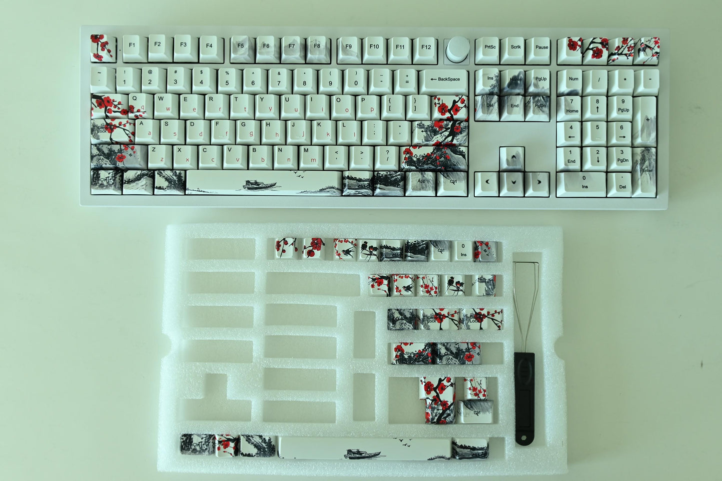 Sakura Cherry Blossom Japanese Keycap Set