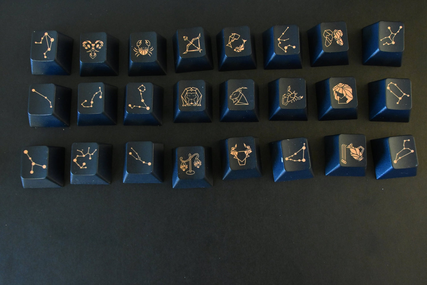 Starry Dark Night Sky Astronomy Theme Keycap Set