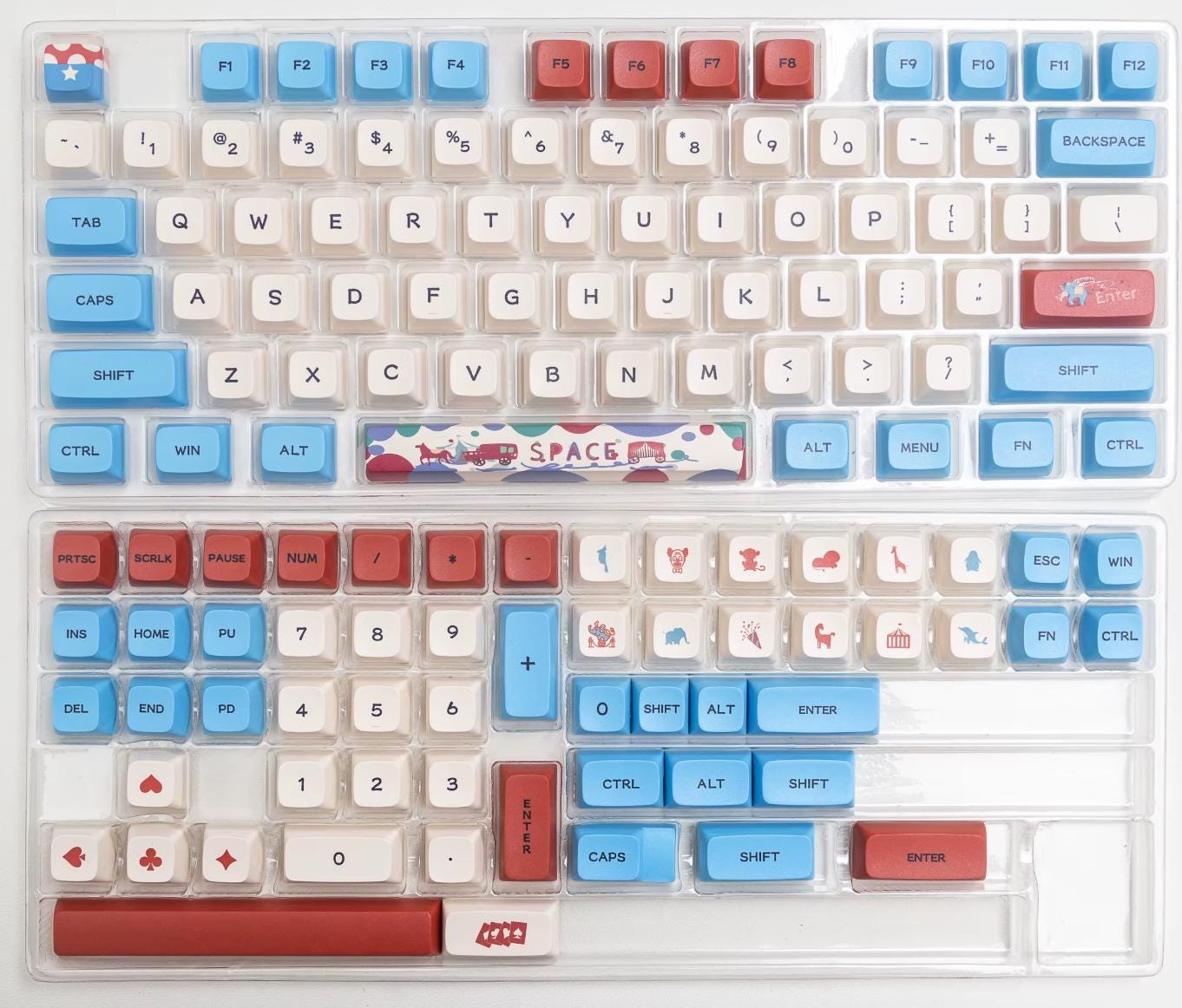 Cute Magic Circus Theme Keycap Set