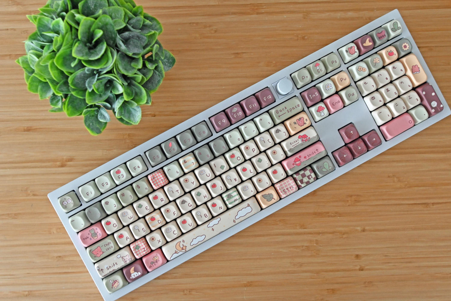 Cute Mushroom Forest Theme Keycap Set