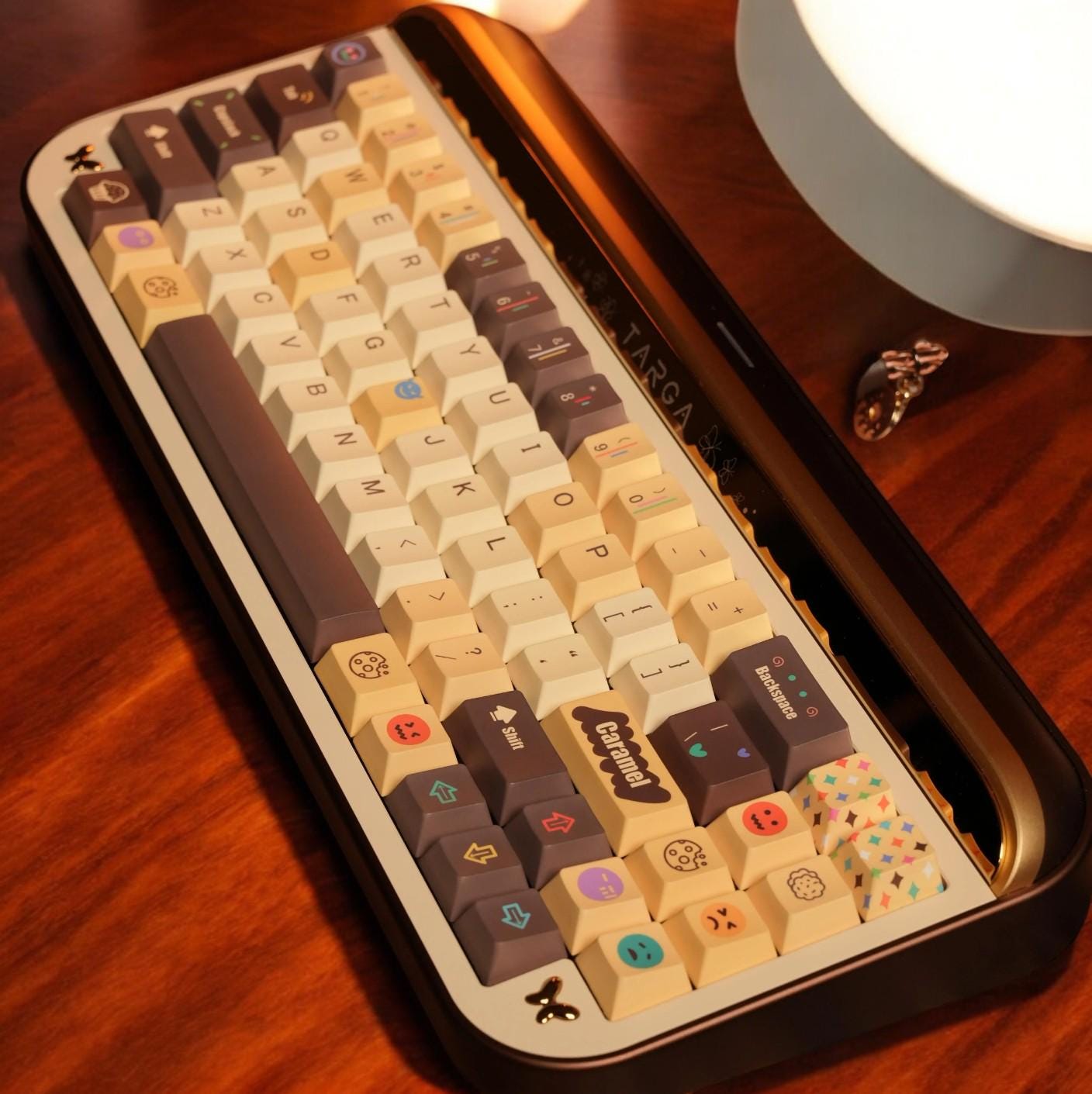 Cute Caramel Chocolate Dessert Keycap Set