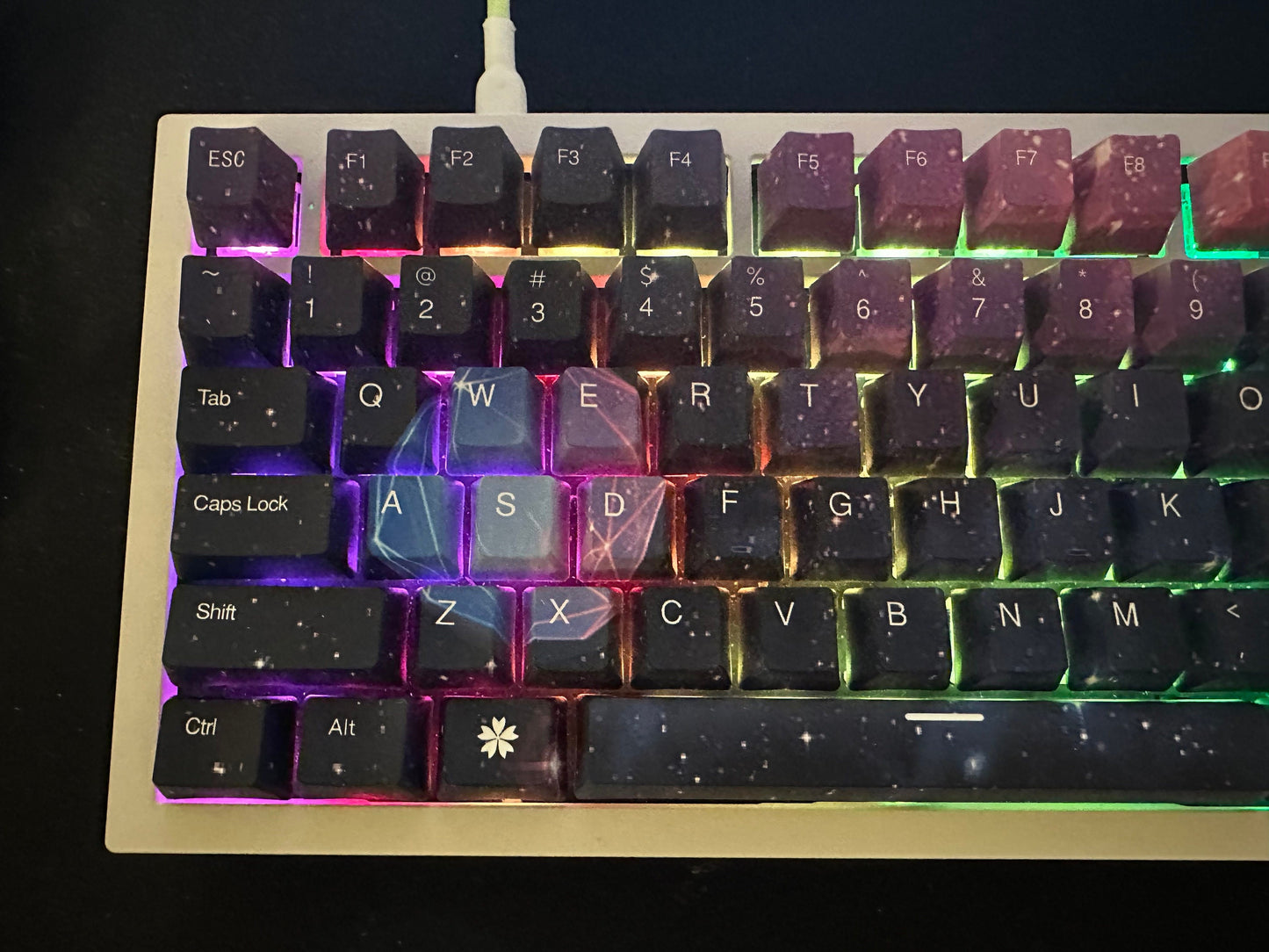 Starry Dark Night Sky Dream Keycap Set