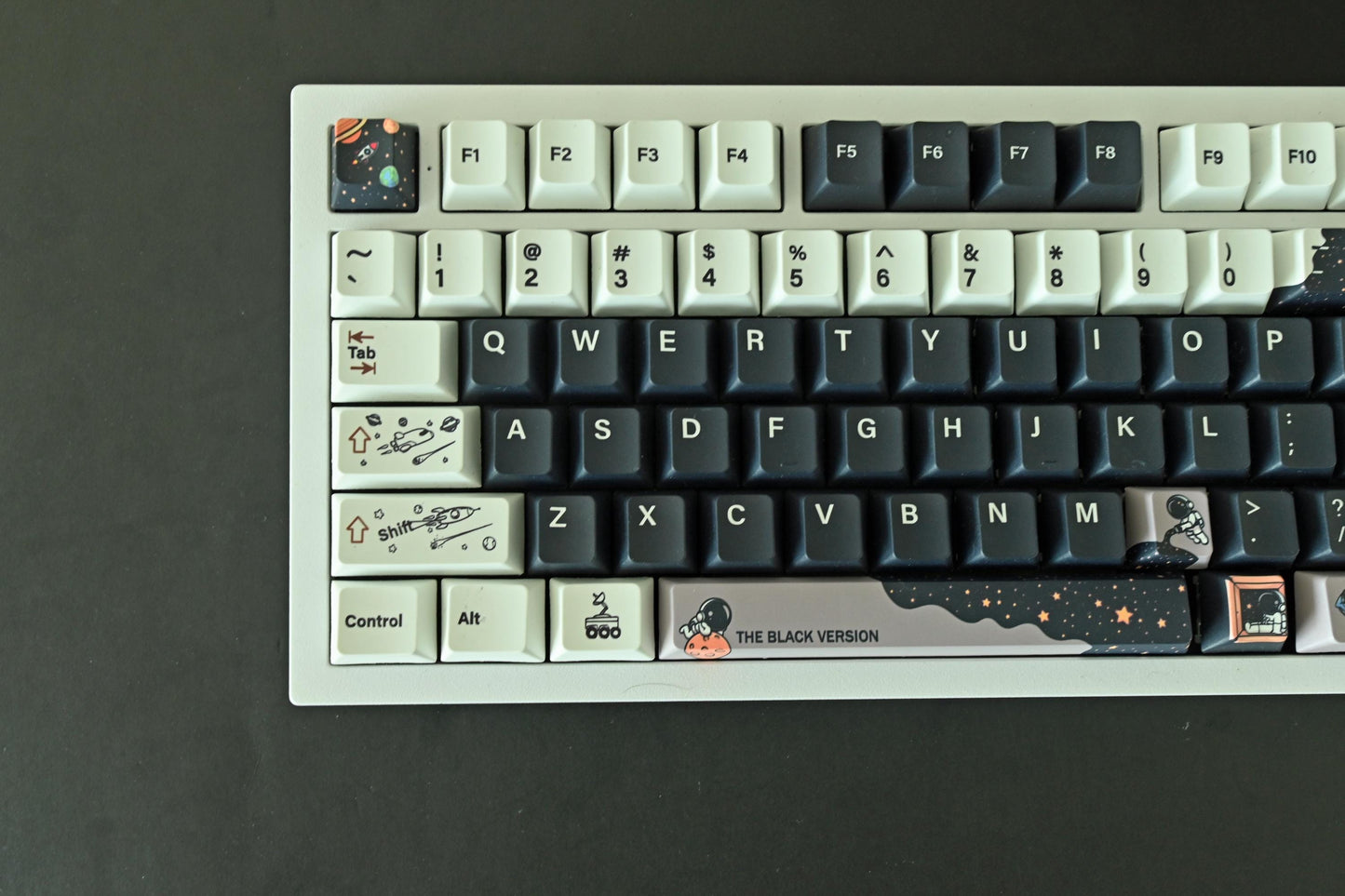 Cartoon Astronaut Space Flight Keycap Set
