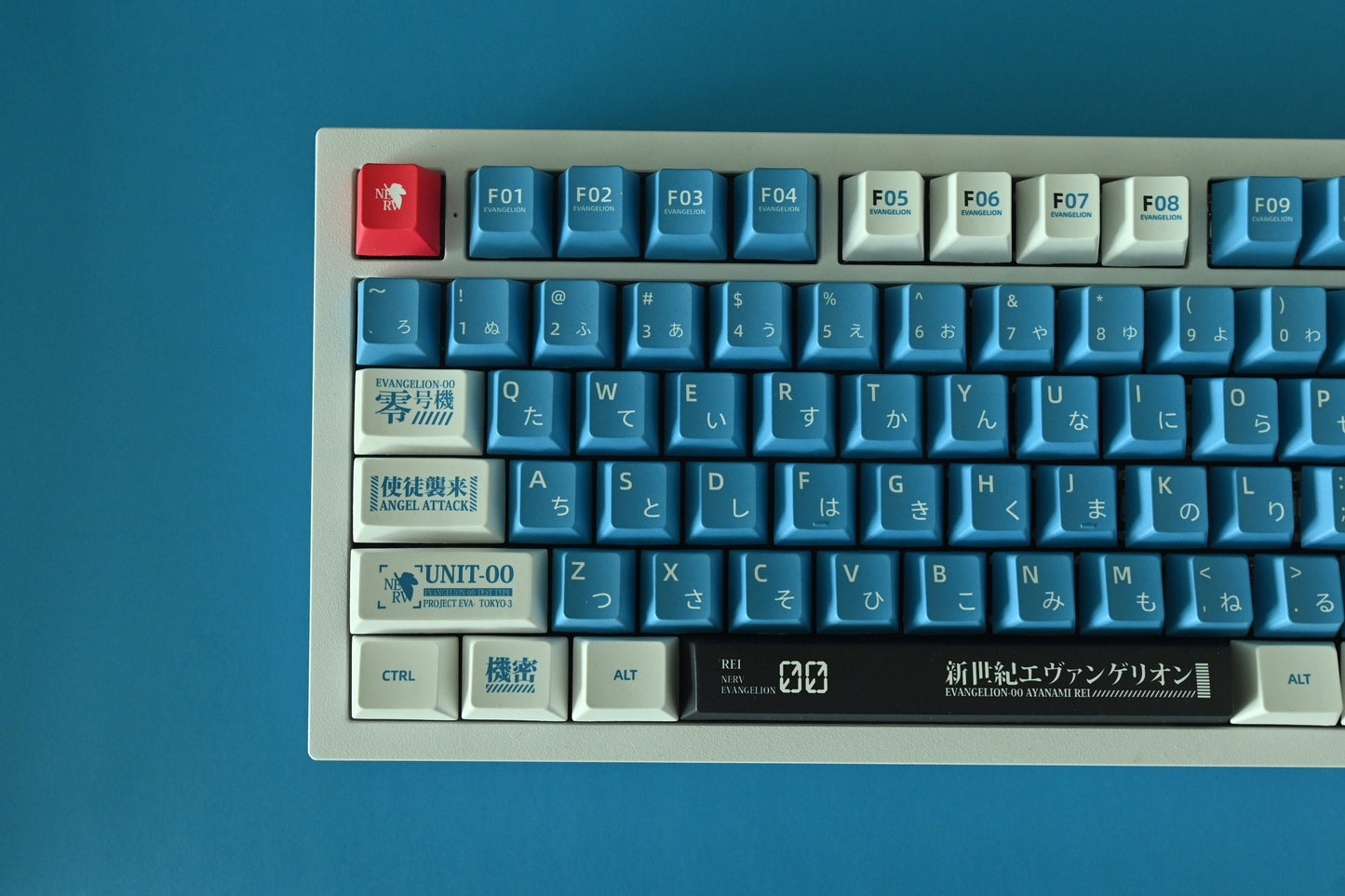 Eva Unit 00 Mecha Robot Japanese Anime Theme Keycap Set