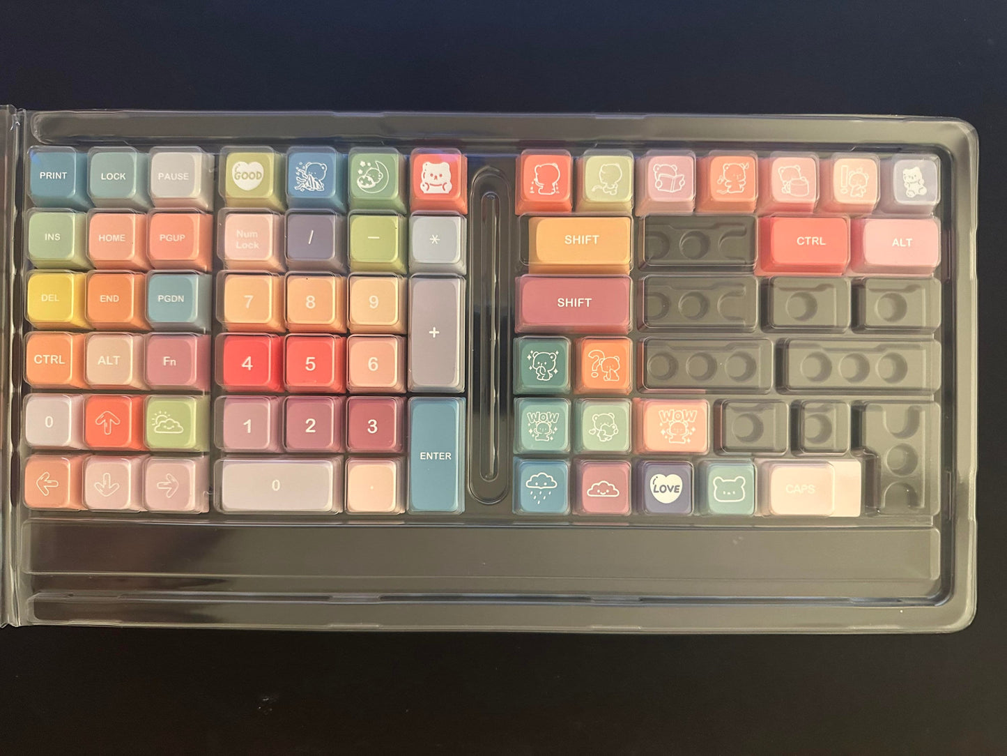 Cute Rainbow Candy Keycap Set