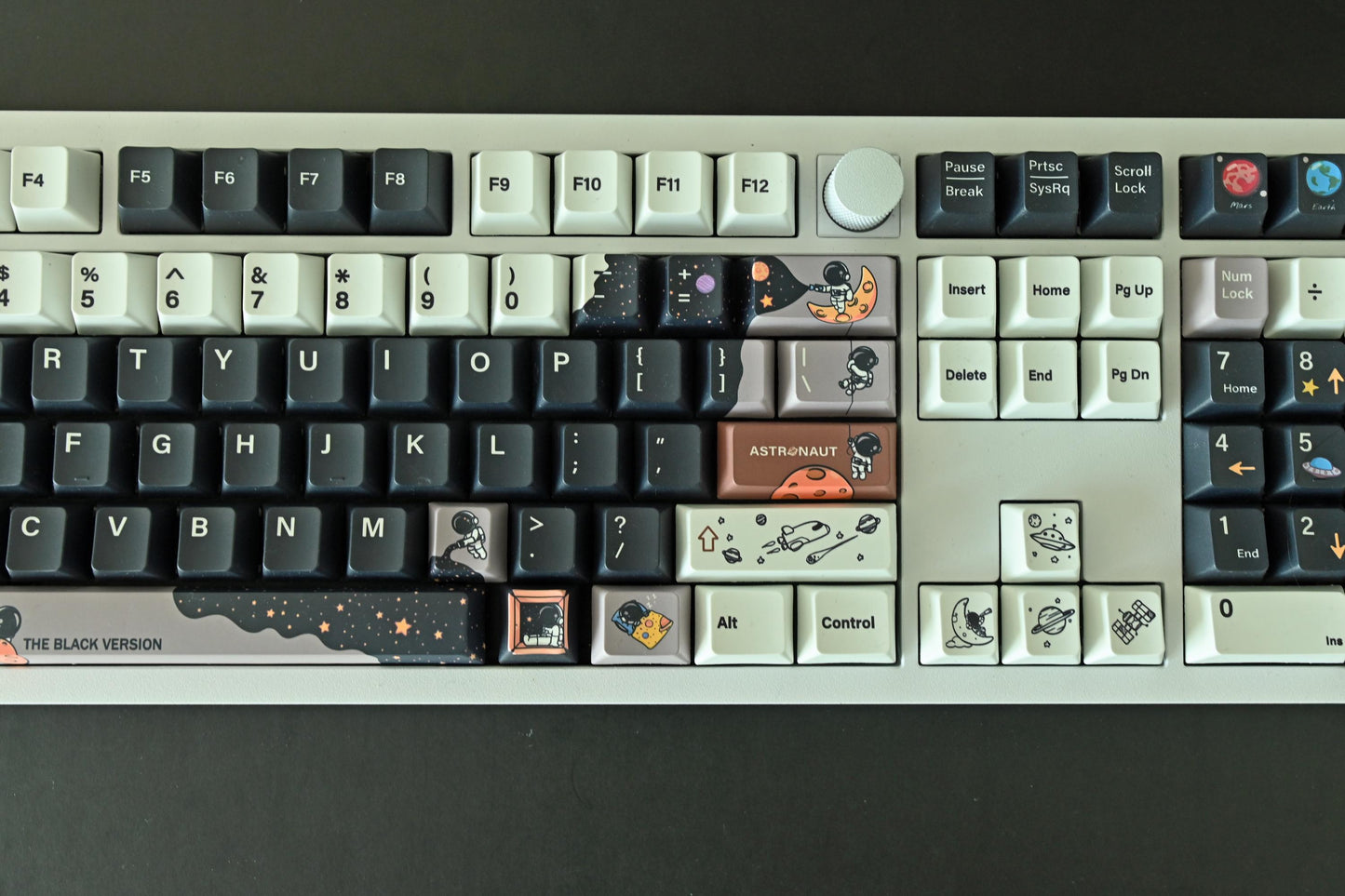 Cartoon Astronaut Space Flight Keycap Set