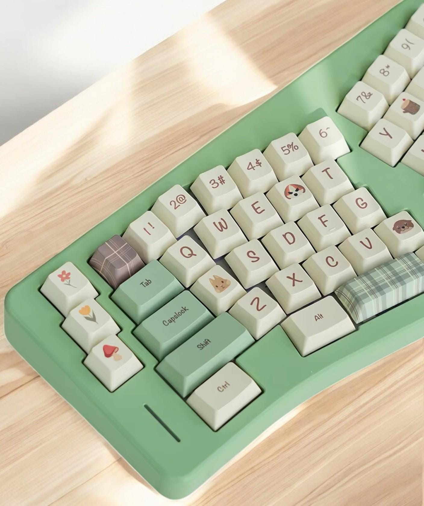 Cute Animal Forest Theme Keycap Set