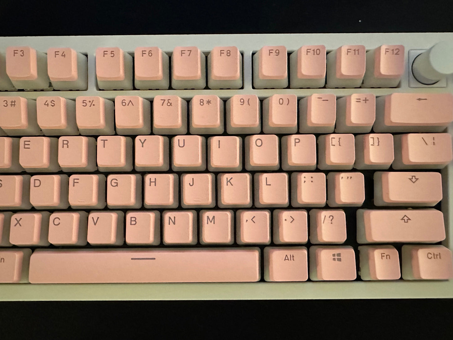 Backlit Translucent Pink Pudding Keycap Set