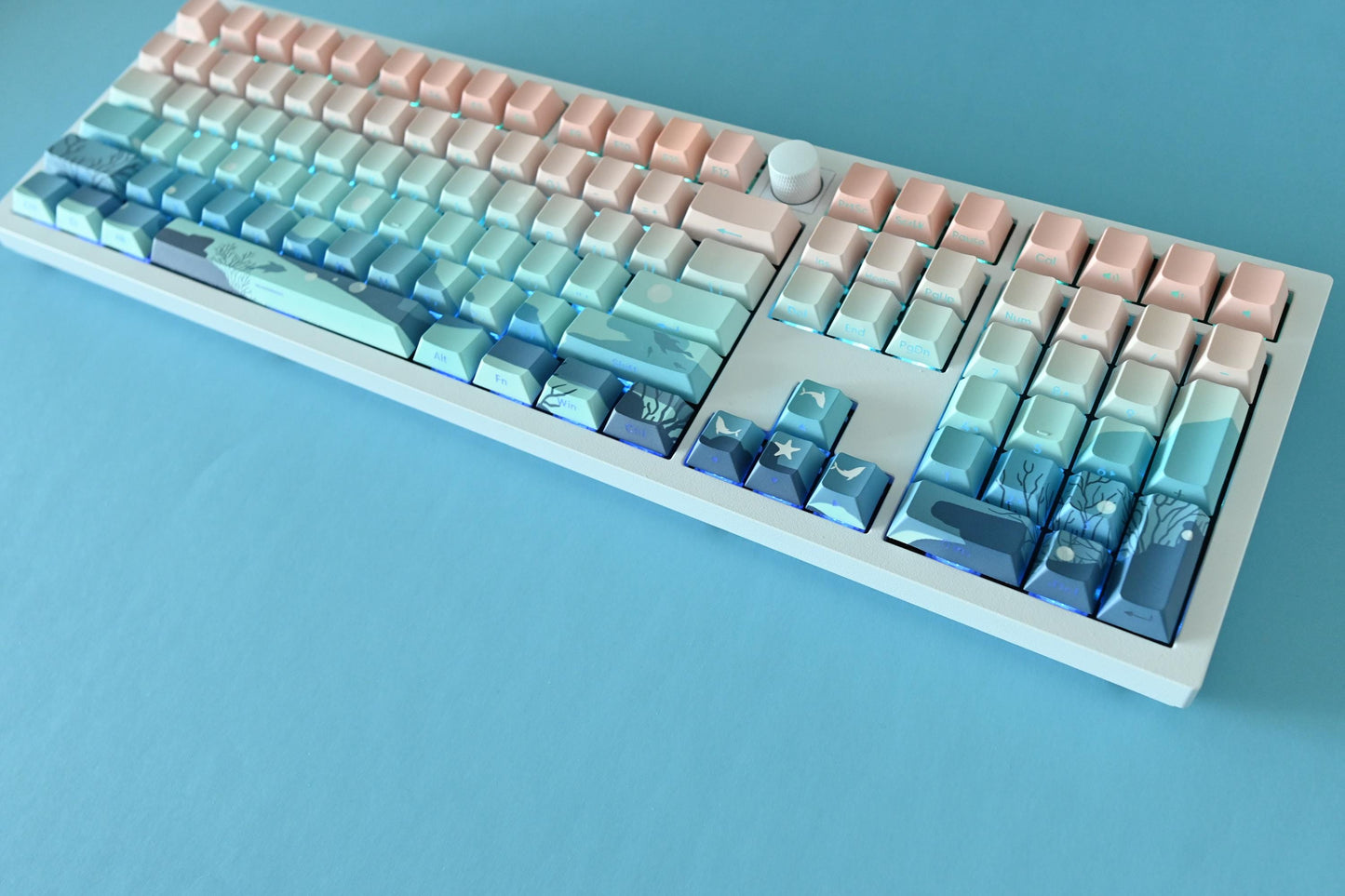 Aqua Dream Deep Ocean Theme Keycap Set