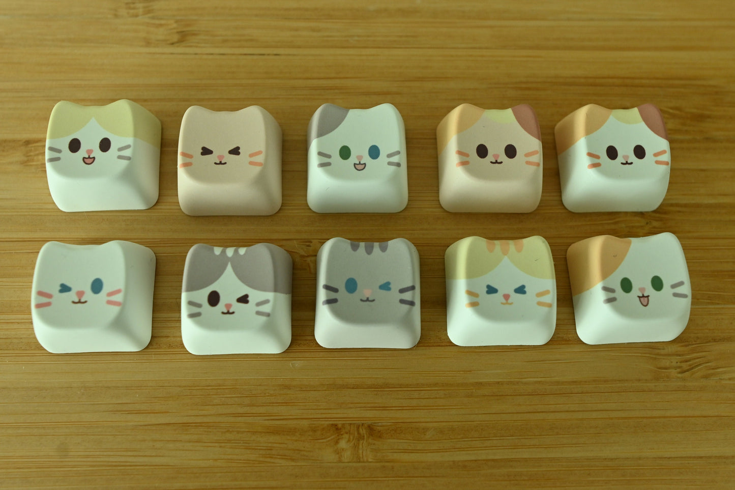 Cute Cat Head Keycaps