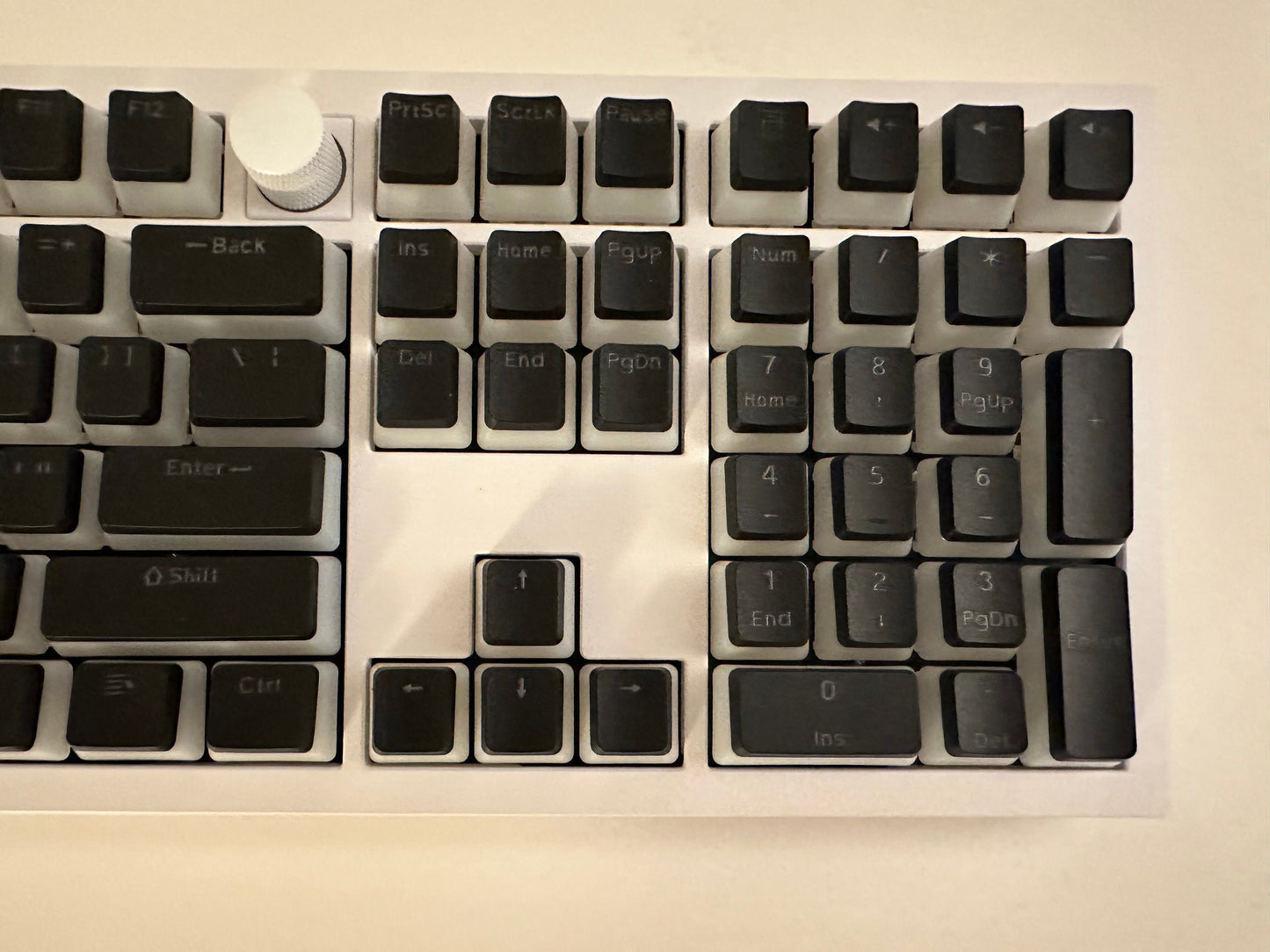 Backlit Translucent Black Pudding Theme Keycap Set