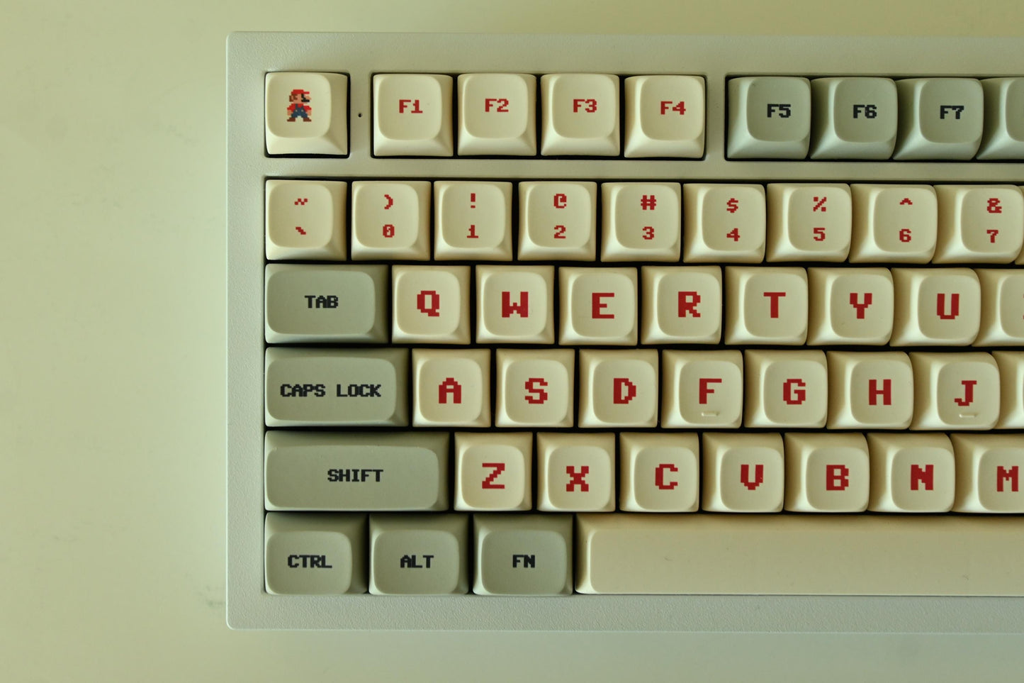 Retro Mario Video Game Keycap Set