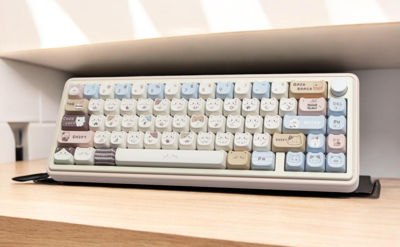 Cute Kitty Cat Dessert Theme Keycap Set
