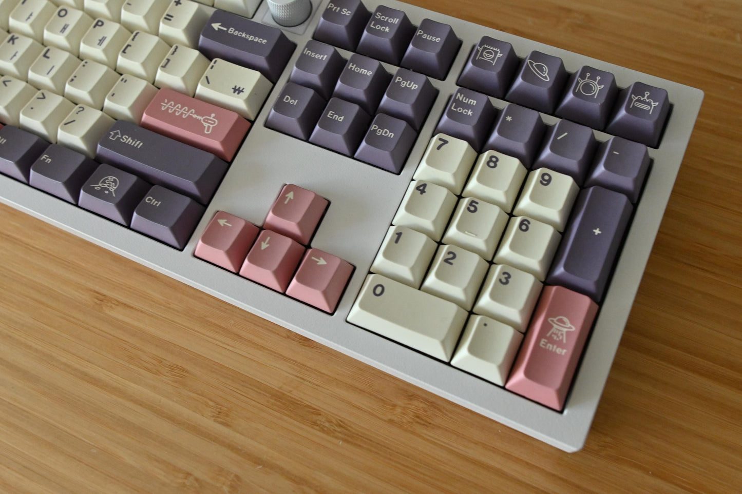 Purple Outer Space Theme Korean Keycap Set