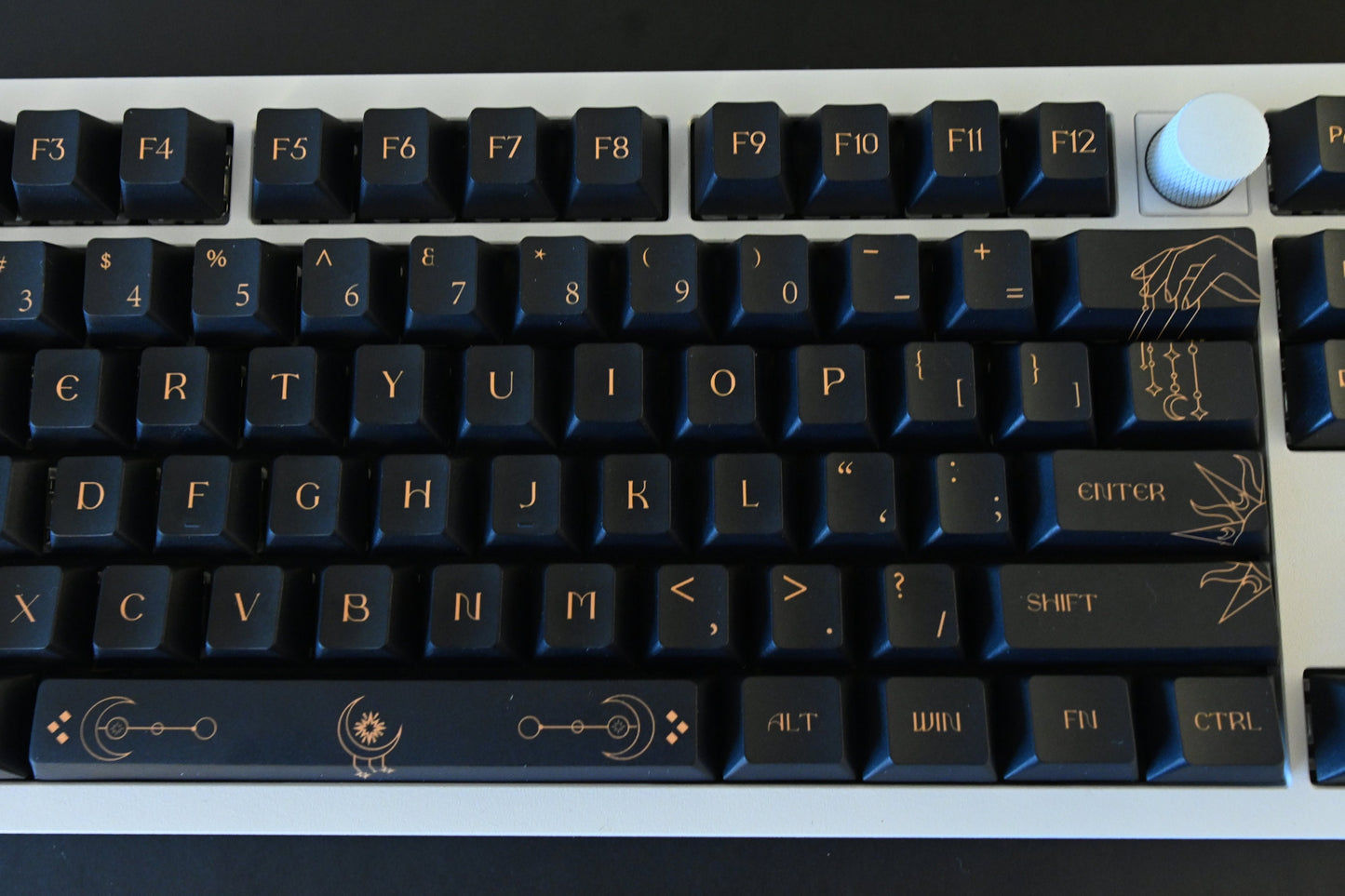 Starry Dark Night Sky Astronomy Theme Keycap Set