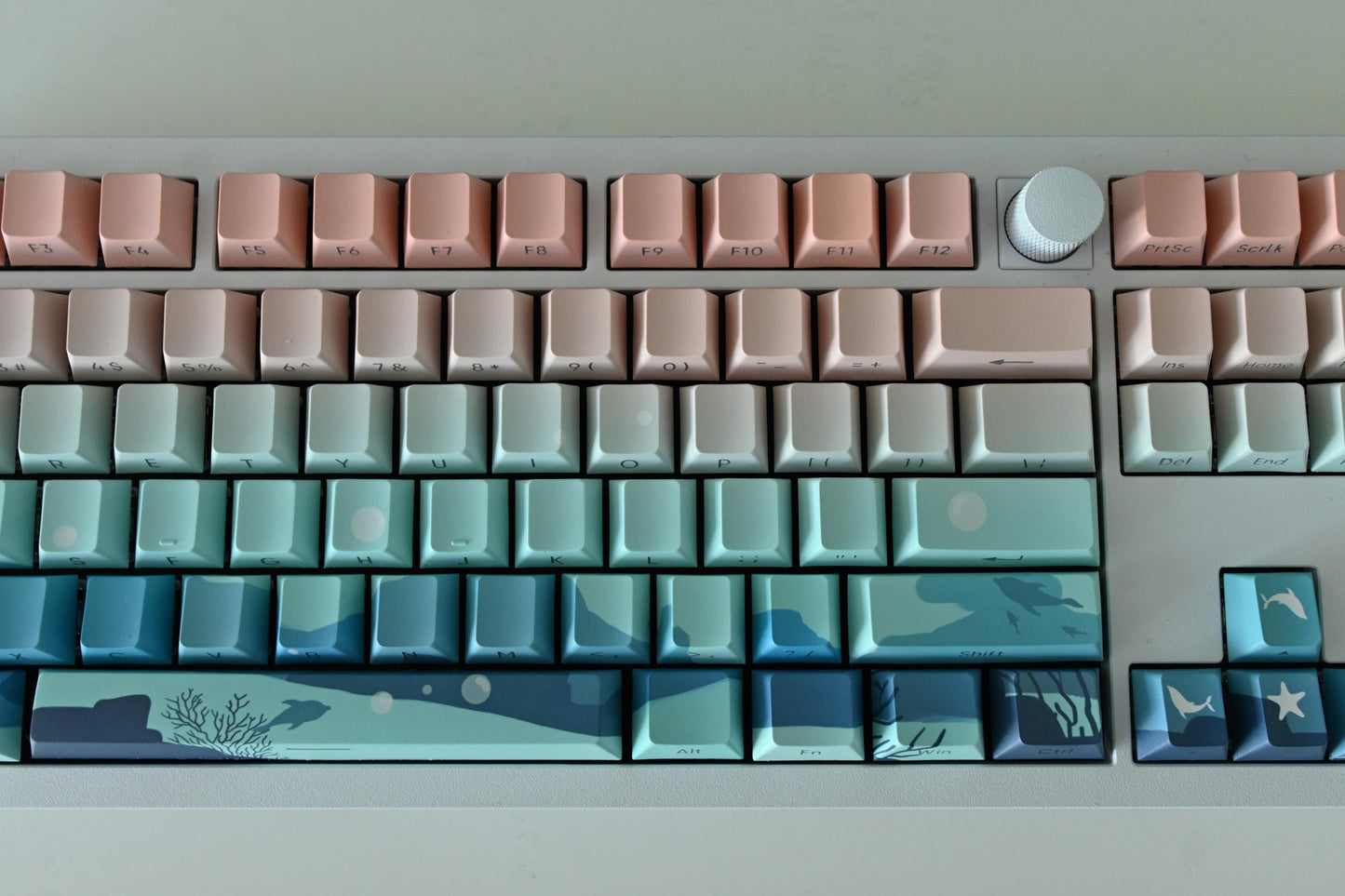Aqua Dream Deep Ocean Theme Keycap Set