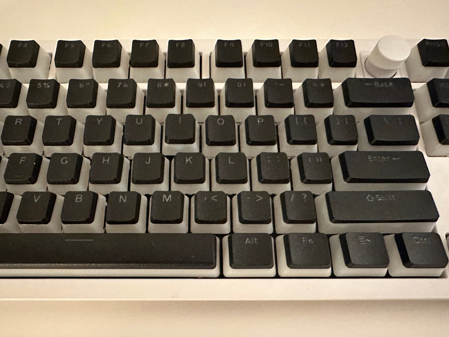 Backlit Translucent Black Pudding Theme Keycap Set